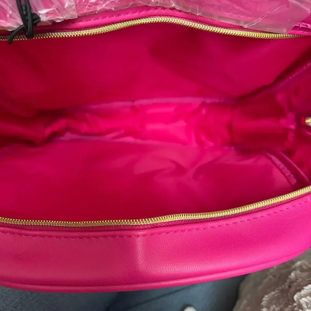 NEW JUICY COUTURE Hot Pink & Black Sequin Backpack Bag FAST SHIPPING NWT 1507-57